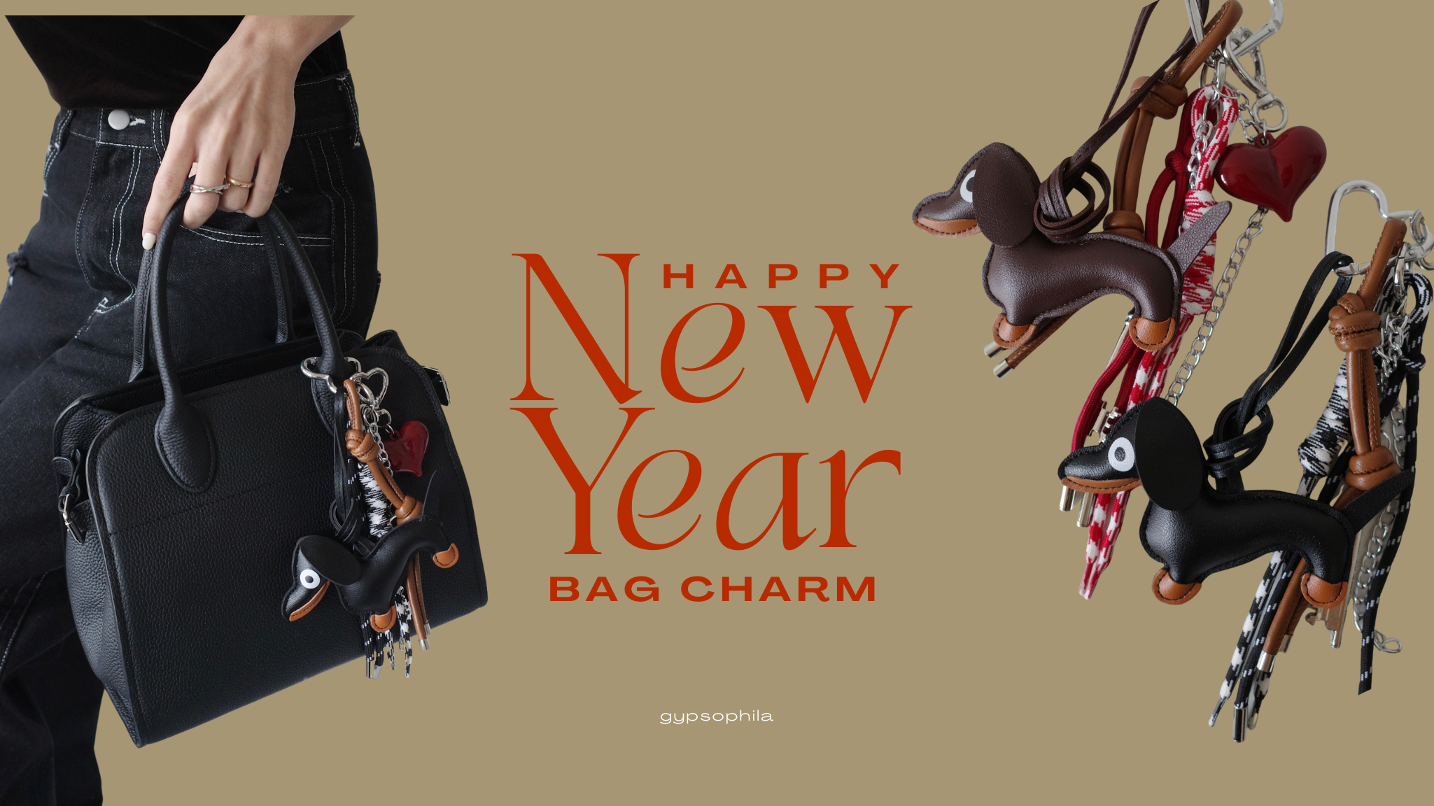 完売しました【January Limited】Bag charm – gypsophila