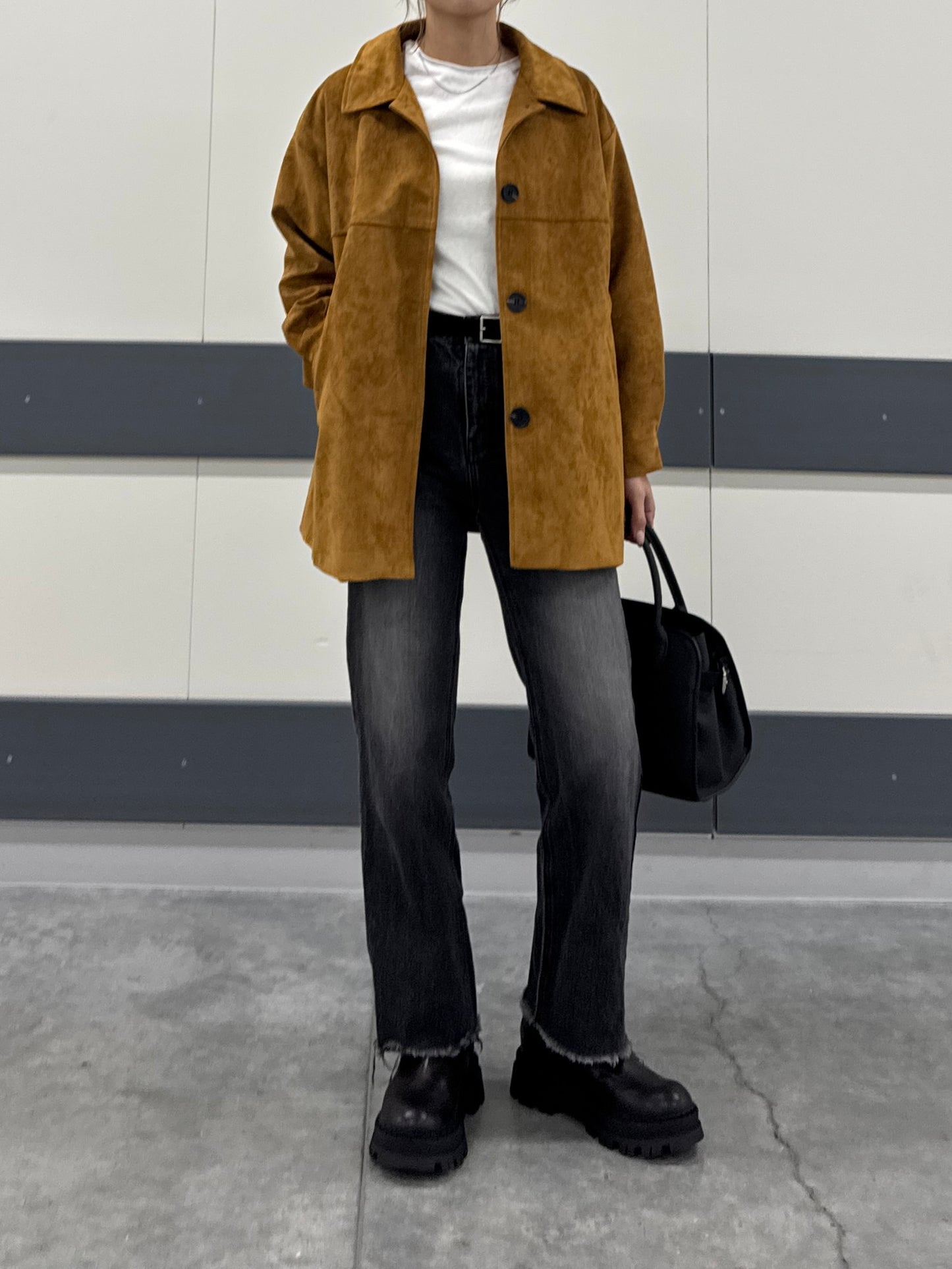 SUEDE SHIRT JACKET × chiiica06