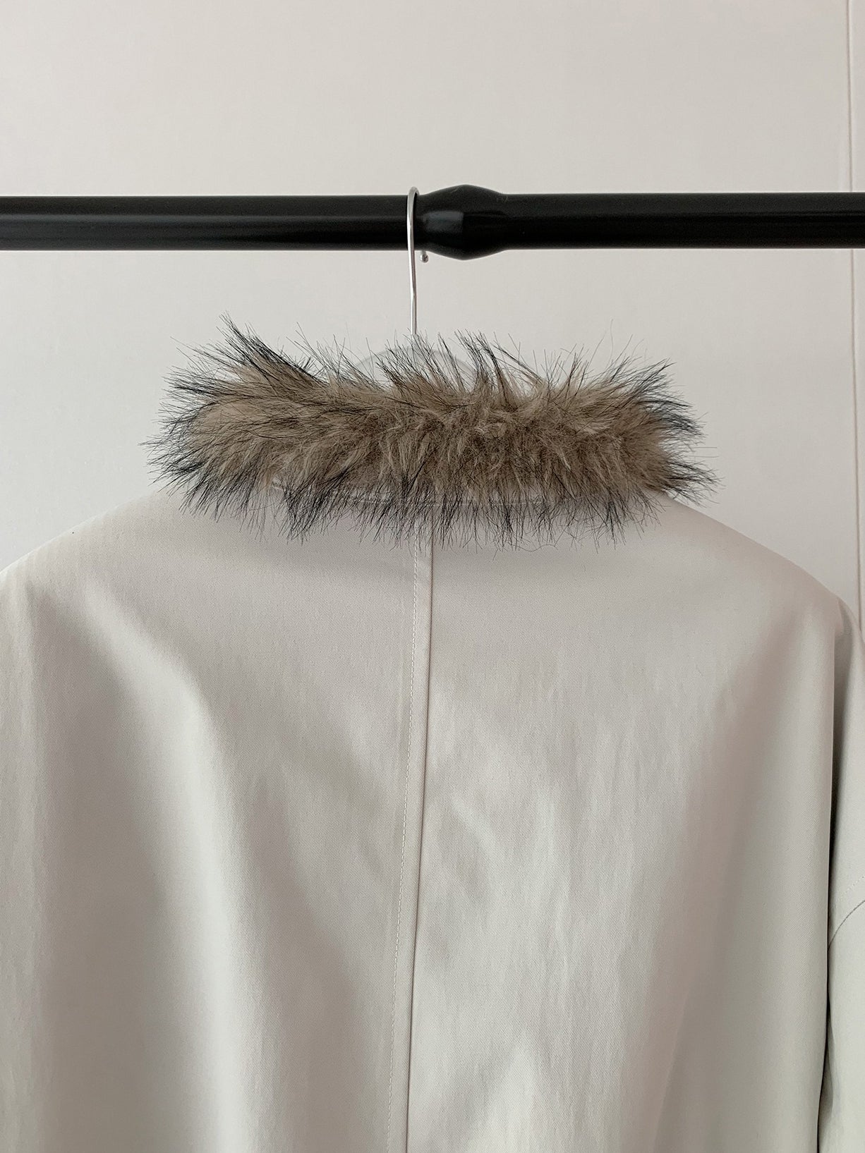 FUR COLLAR ZIP JACKET 2503