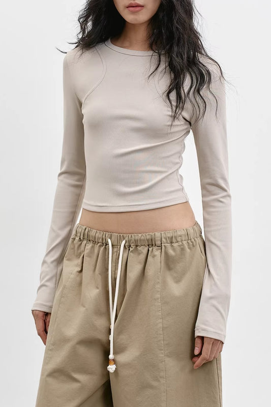 クルーネックニュアンストップス 2295