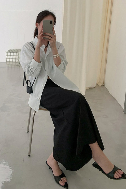 WRAP DETAIL LONG SKIRT 2308