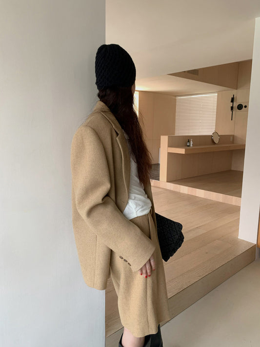 シングルボタンウールダディージャケット(SETUP可) 1753