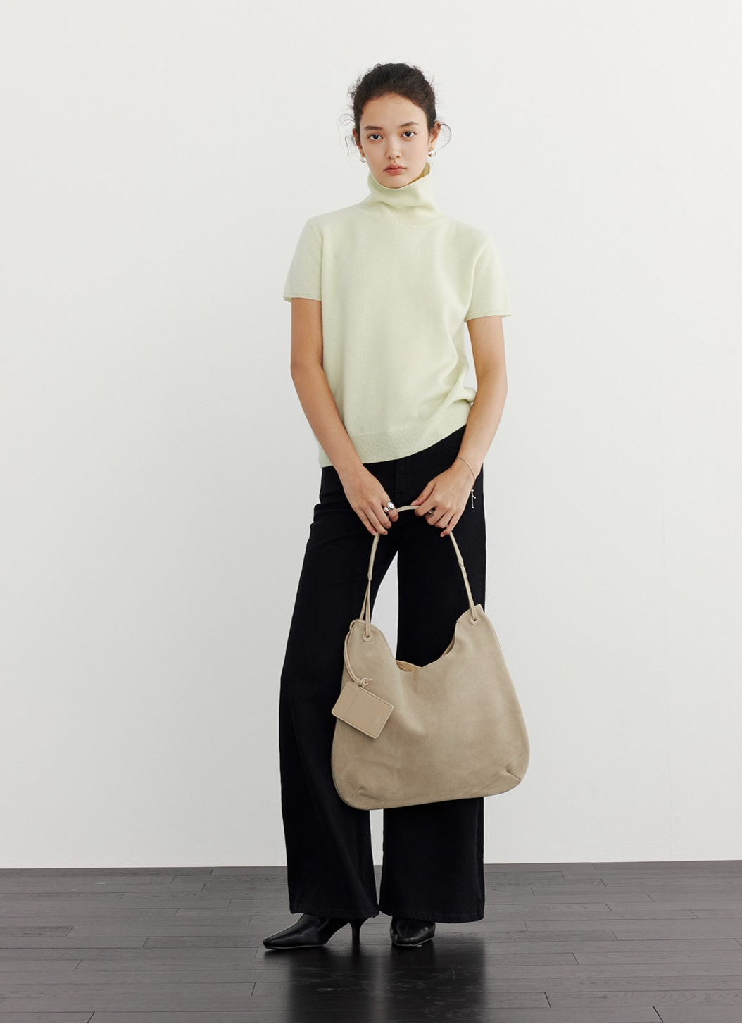 HALF-SLEEVE TURTLENECK KNIT 2126