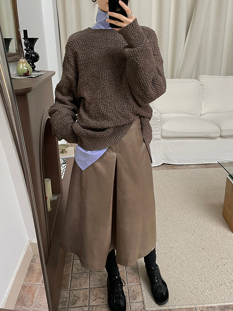 バックオープンニットトップス 1195