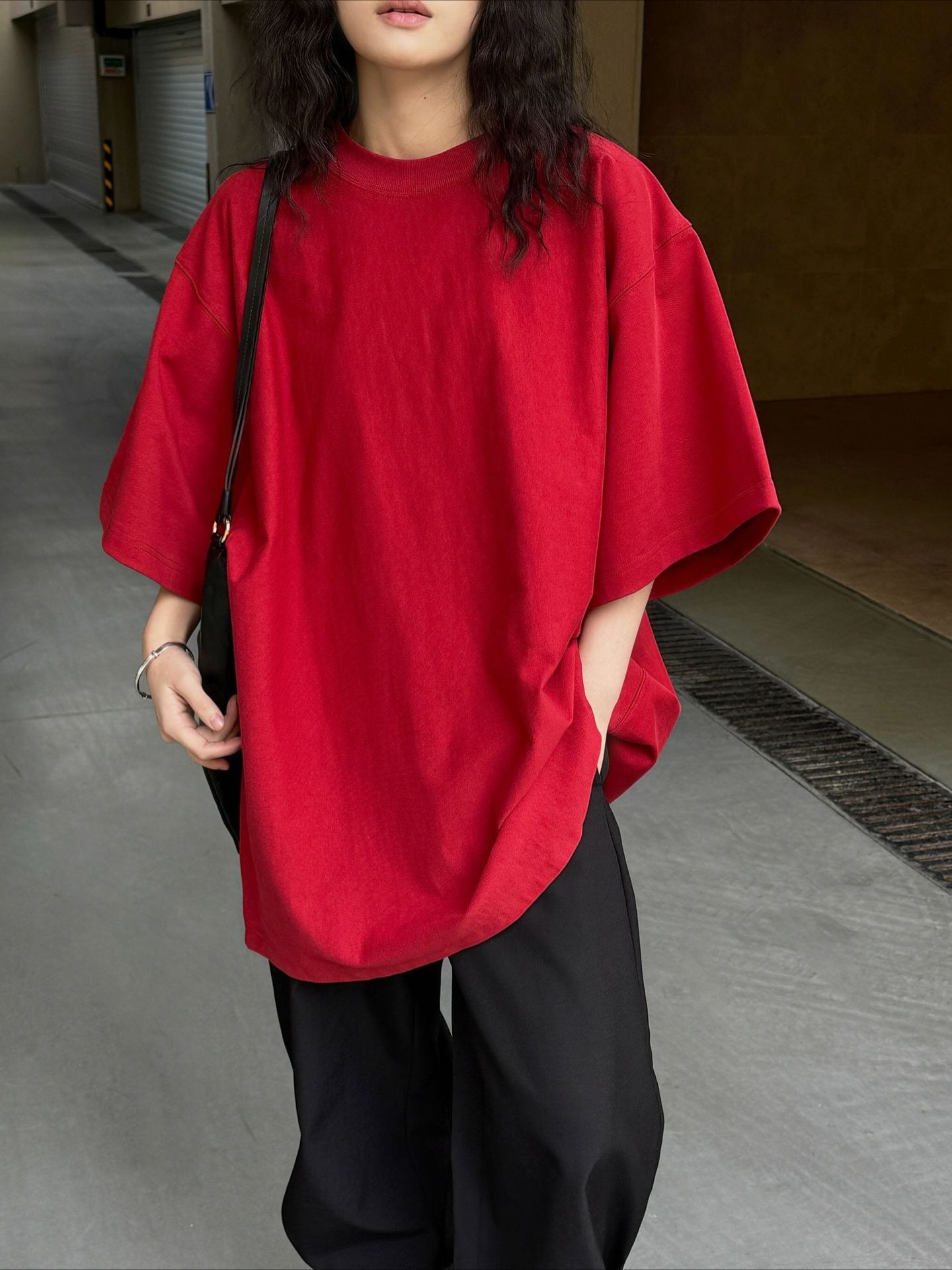 オーバーシンプルTシャツ 2429