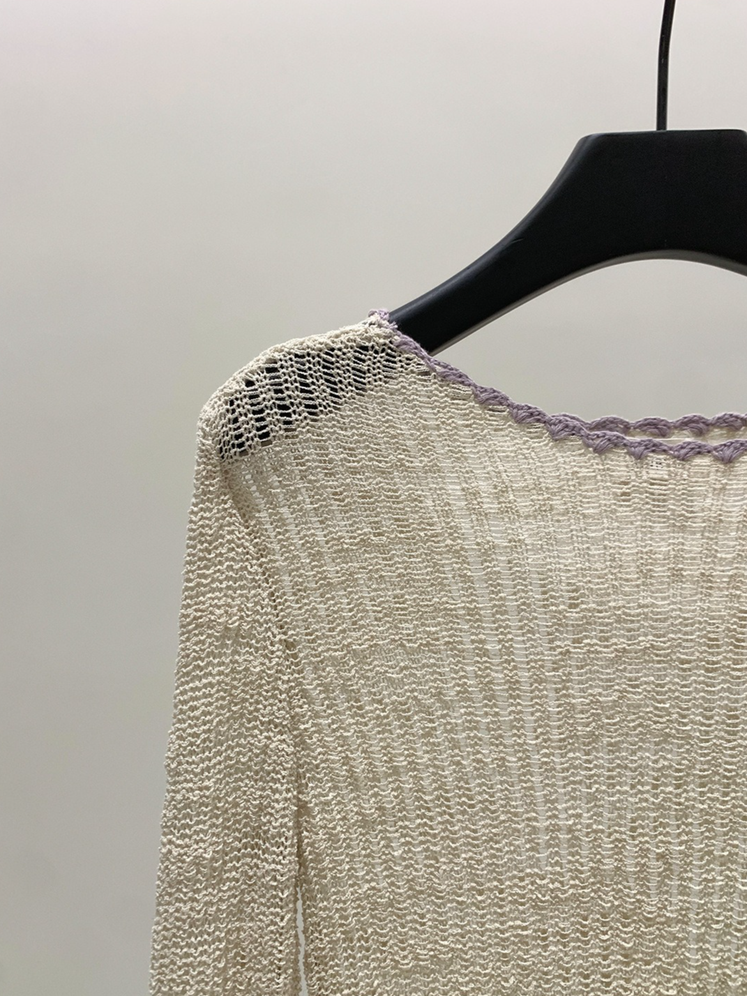SHEER KNIT LONG TOP 2120