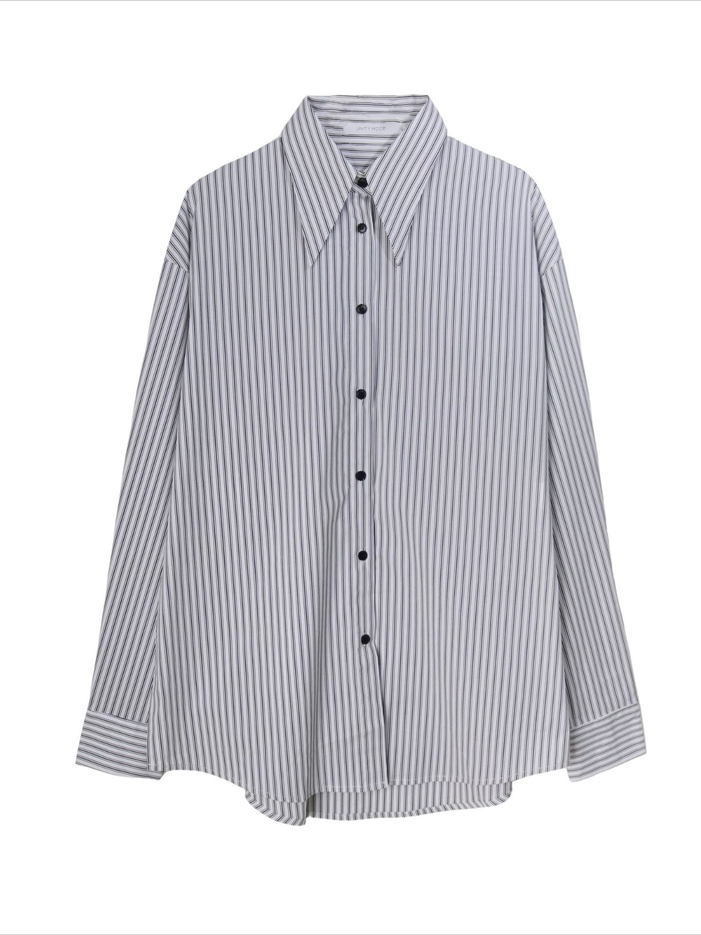 【LOOKBOOK ITEM】シルキードロップショルダーストライプシャツ 1689
