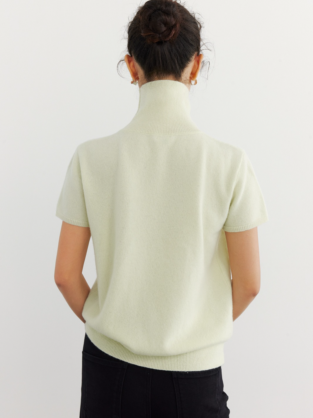 HALF-SLEEVE TURTLENECK KNIT 2126