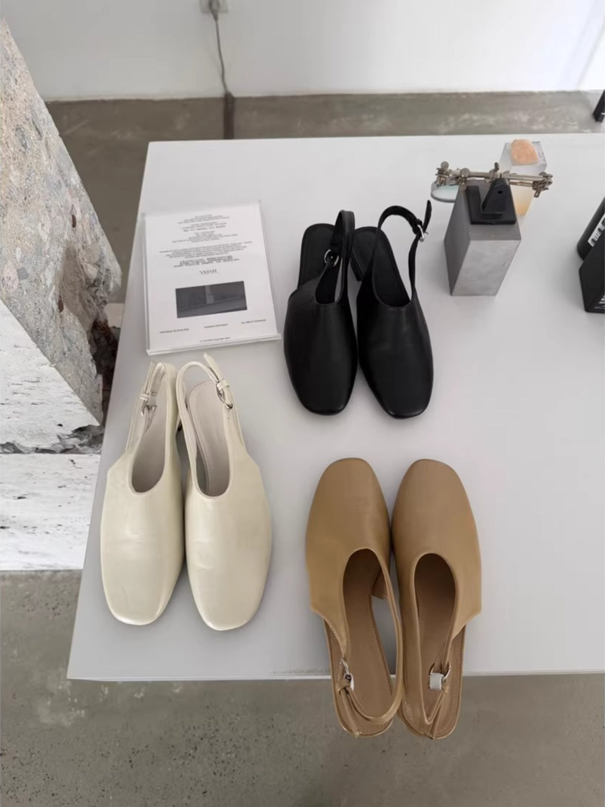 バックストラップフラットシューズ 2325