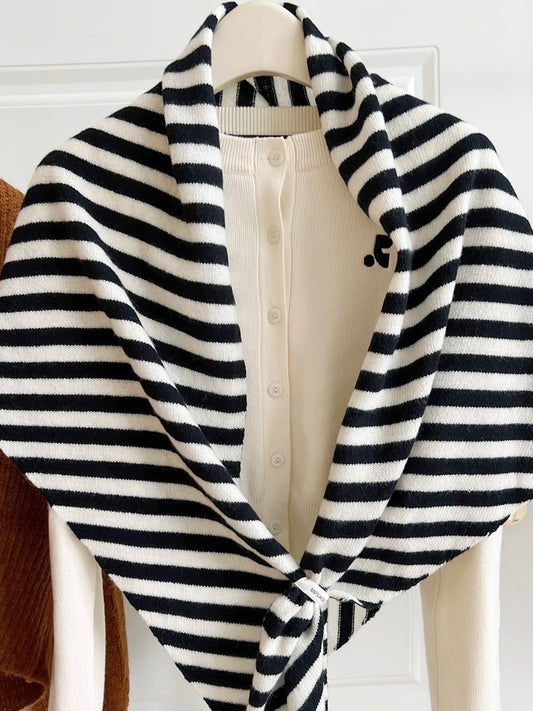 トライアングルニットスカーフ 1837