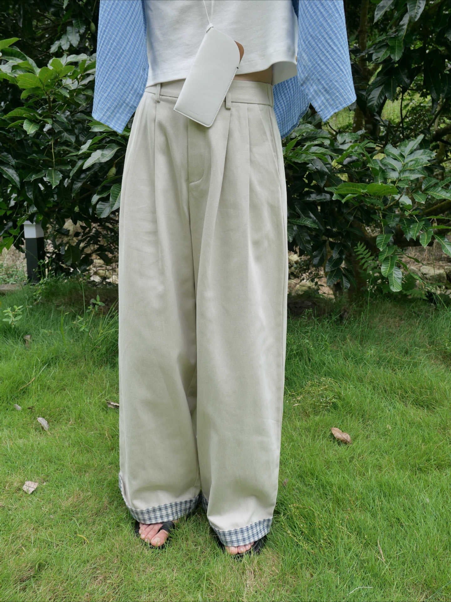 ダブルタックワイドパンツ 2086
