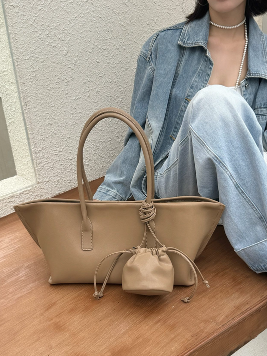 ポーチ付きスクエアトート2146