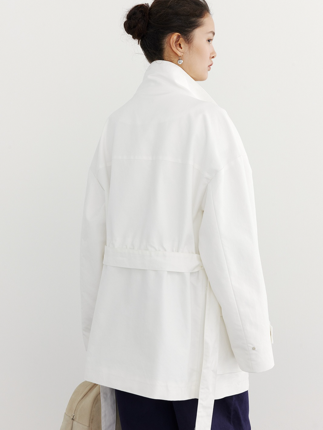 OVERSIZED STAND COLLAR COAT 2128