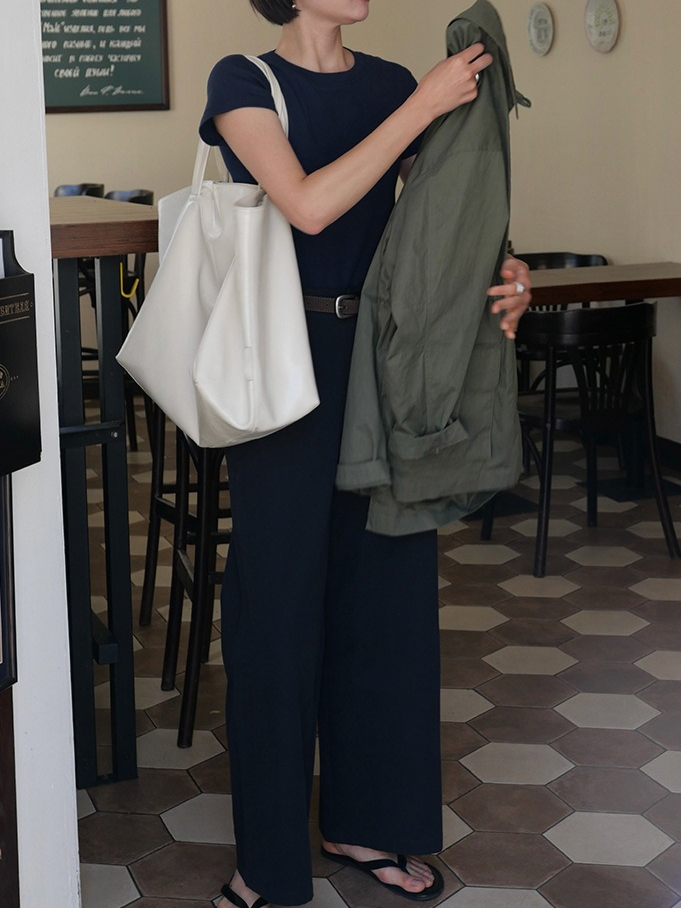 ハイウエストワイドチノパンツ 2174