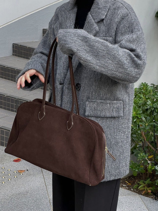 スエードソフトボストンバッグ 1752