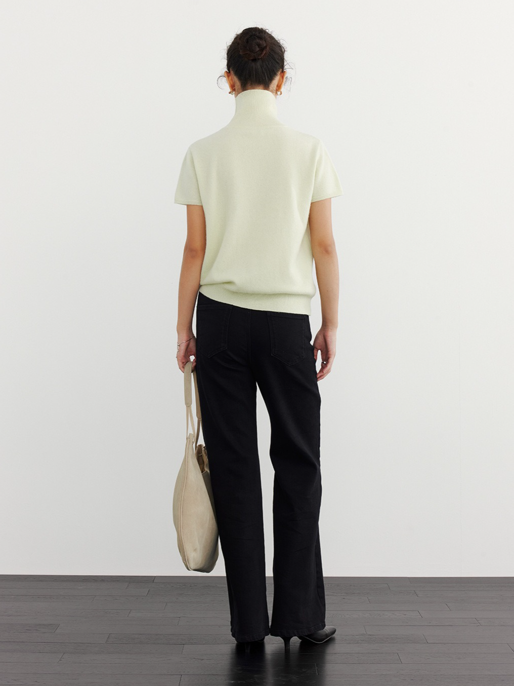 HALF-SLEEVE TURTLENECK KNIT 2126