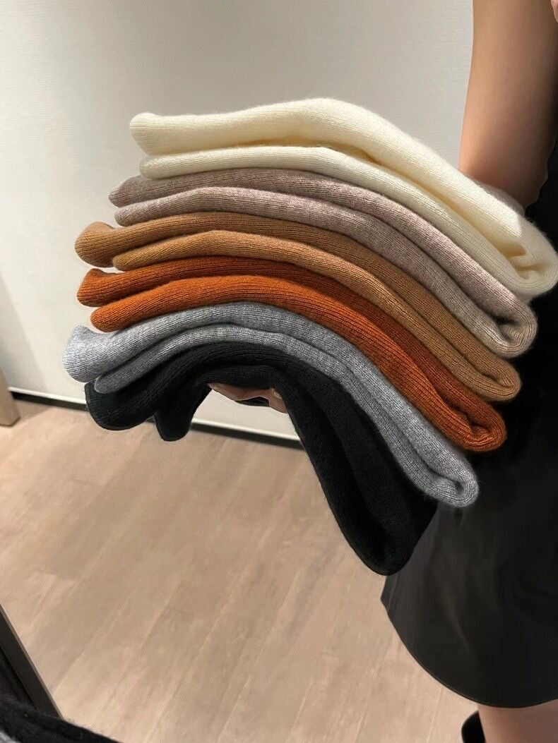【再入荷】シースルーウールリブニット 1293