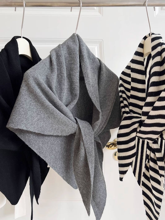 トライアングルニットスカーフ 1837