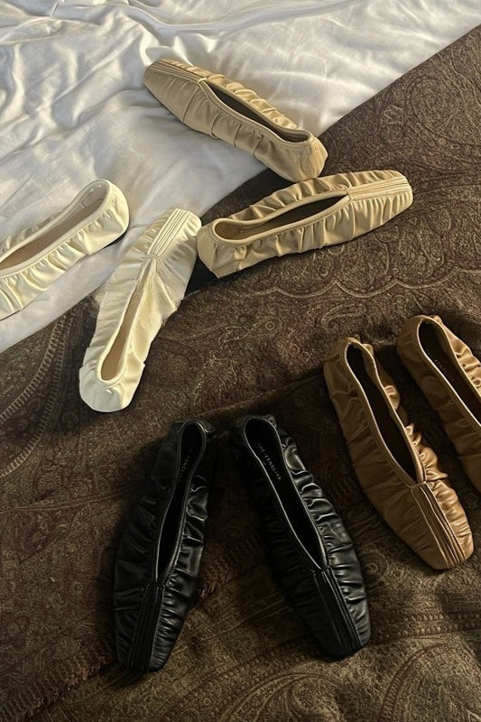 ギャザーフラットシューズ 2280