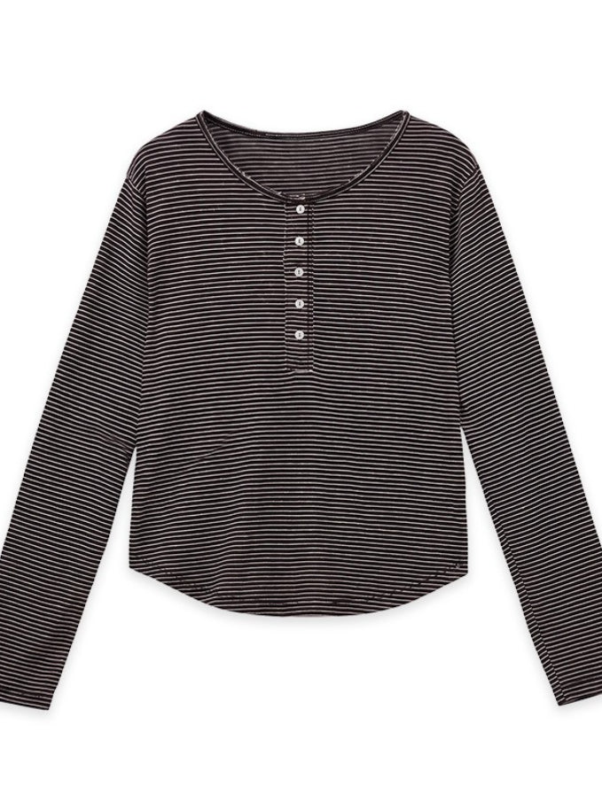 STRIPED HENLEY TOP 2472