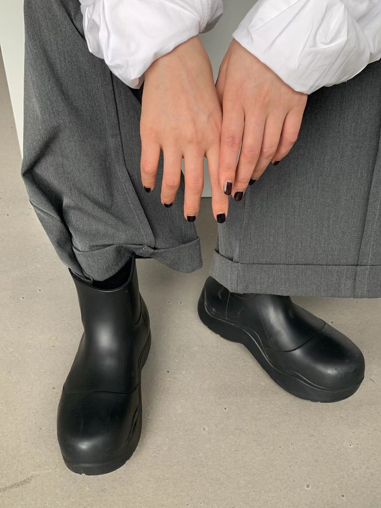 【再入荷】ボリュームラバーブーツ 1008
