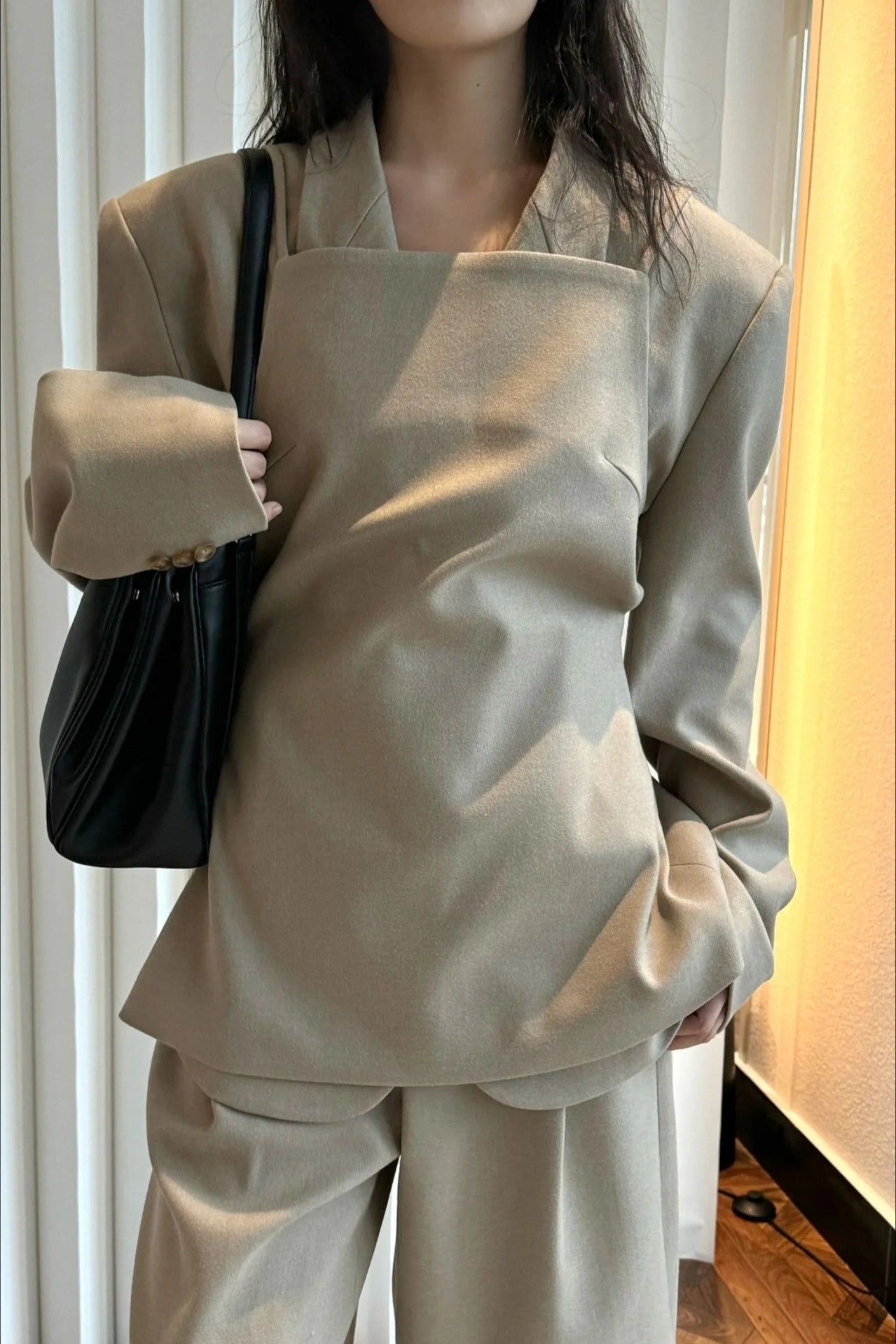 タン tan キャミソールベスト BLOCK CHECK KNITTED TOP TAN26SS―5