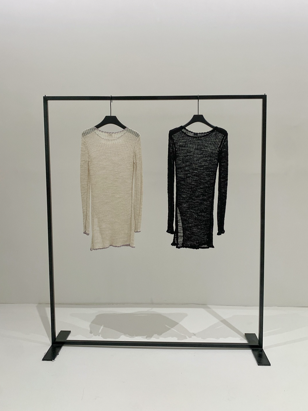 SHEER KNIT LONG TOP 2120