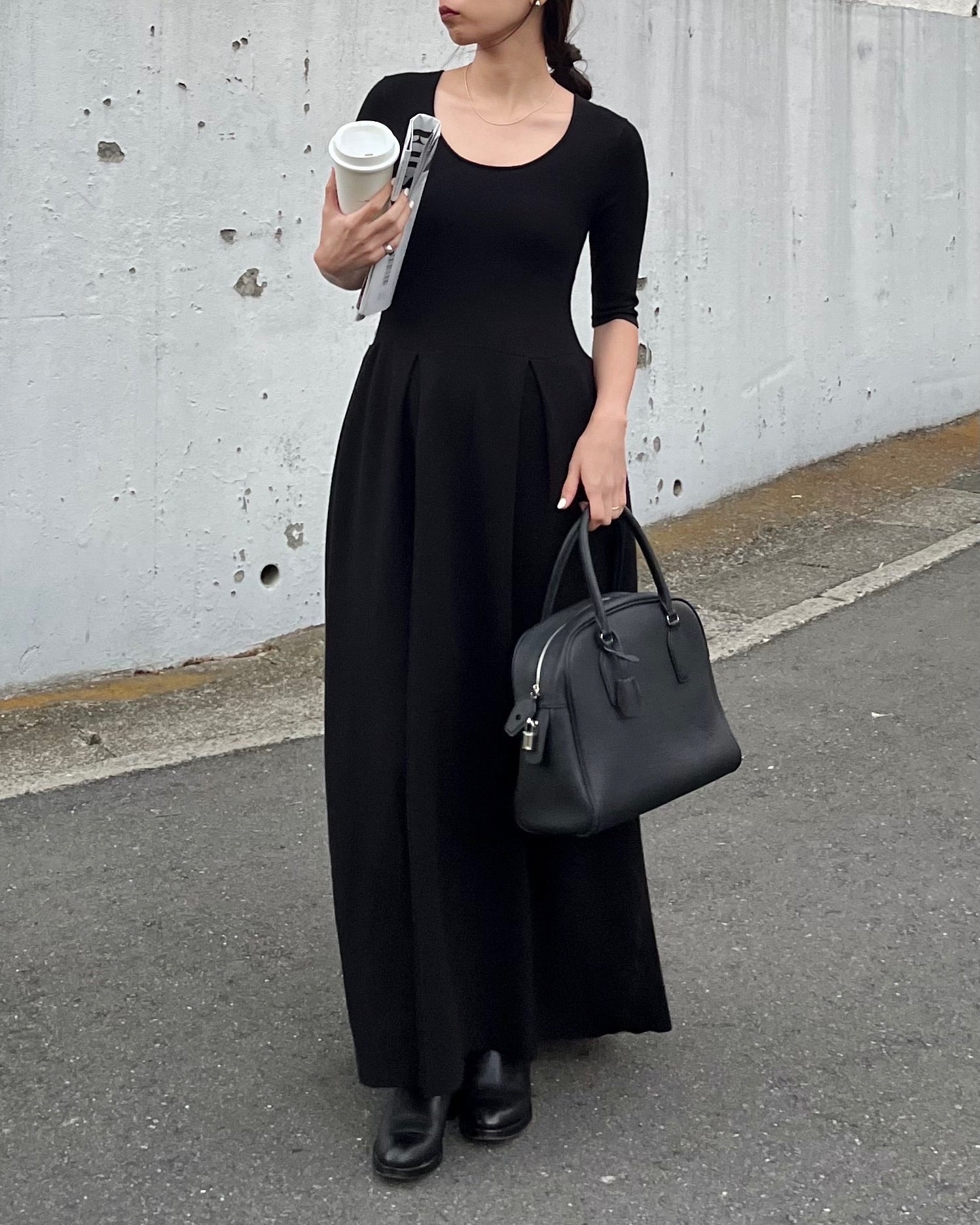 ハーフスリーブロングワンピース 0830 – gypsophila