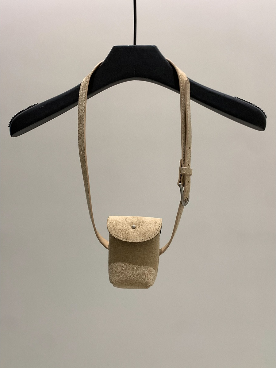 SUEDE BELT FLAP BAG 2122