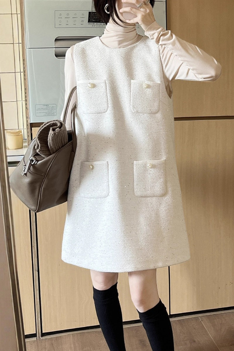 ダブルポケットツイードワンピース 2256 – gypsophila