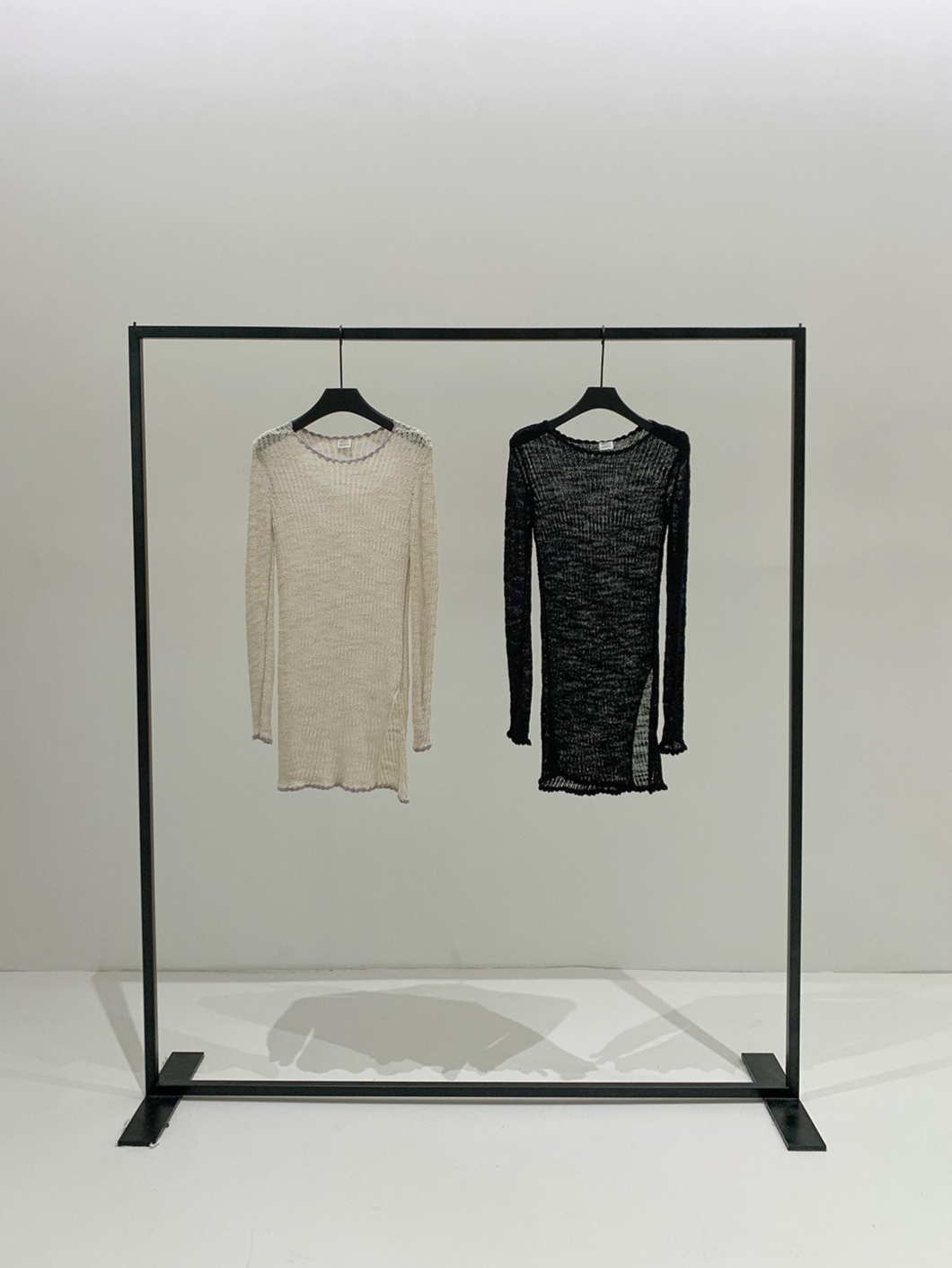SHEER KNIT LONG TOP 2120