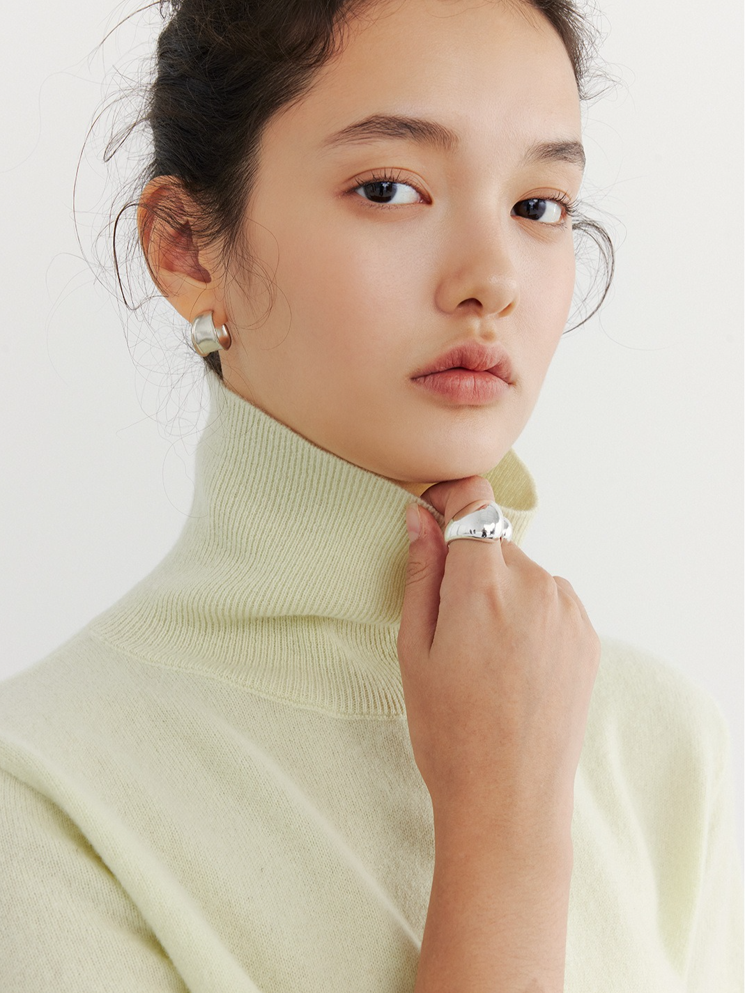 HALF-SLEEVE TURTLENECK KNIT 2126