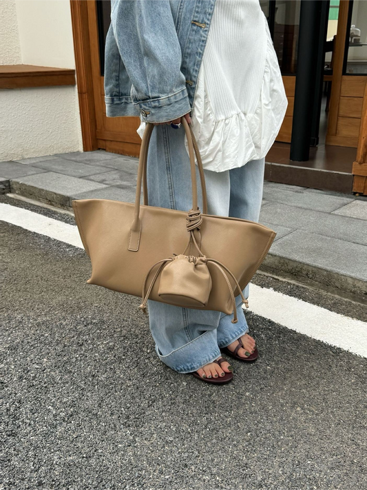 ポーチ付きスクエアトート2146