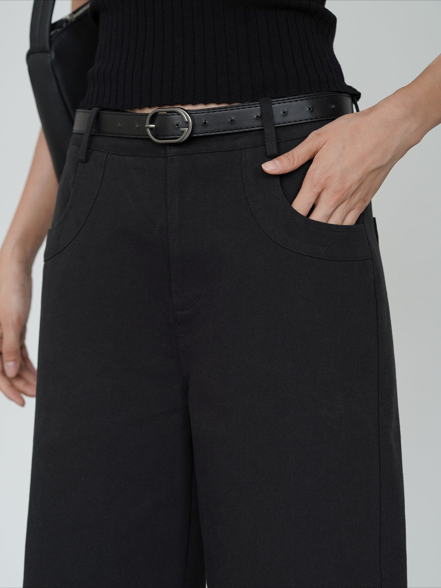 クロップドストレートパンツ 2076