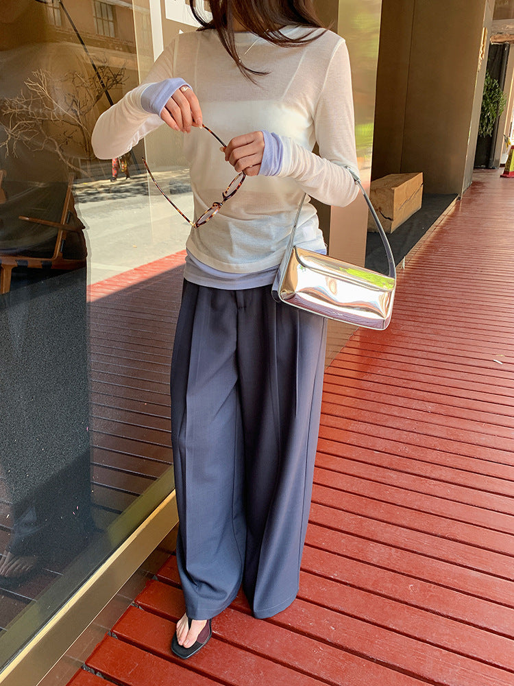【再入荷】シアーロングスリーブレイヤードTシャツ 1440