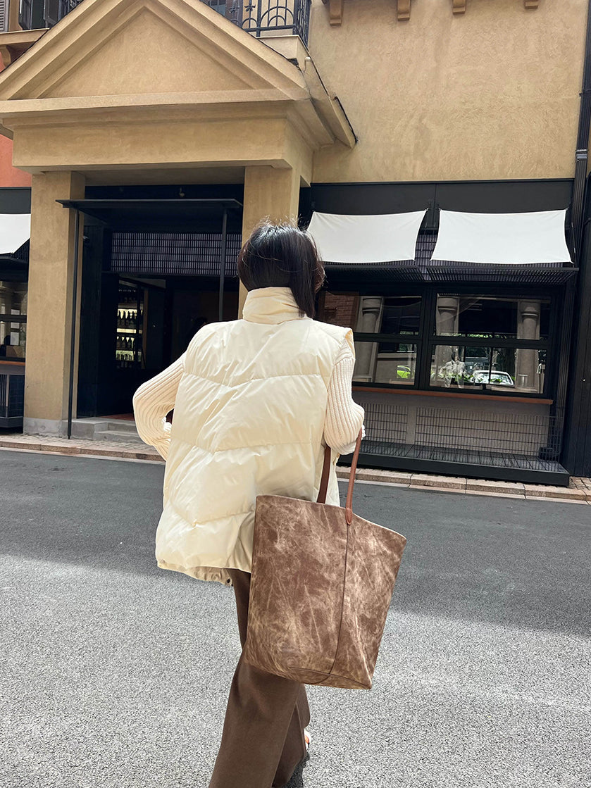 オーバーサイズダウンベスト(ダウンマフラー付き) 1247