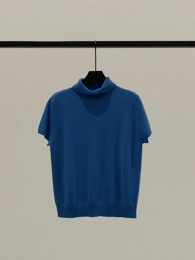 HALF-SLEEVE TURTLENECK KNIT 2126