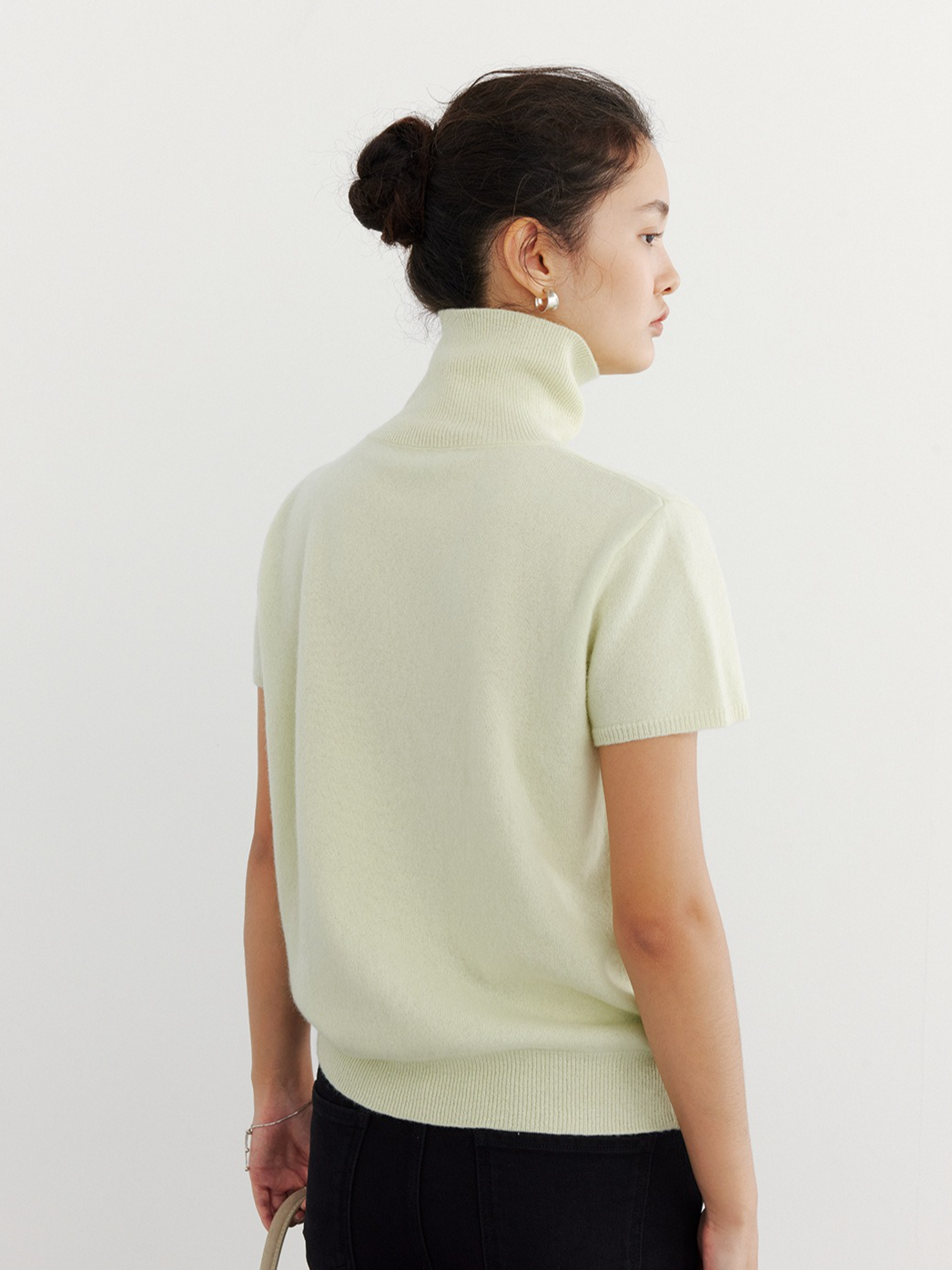 HALF-SLEEVE TURTLENECK KNIT 2126