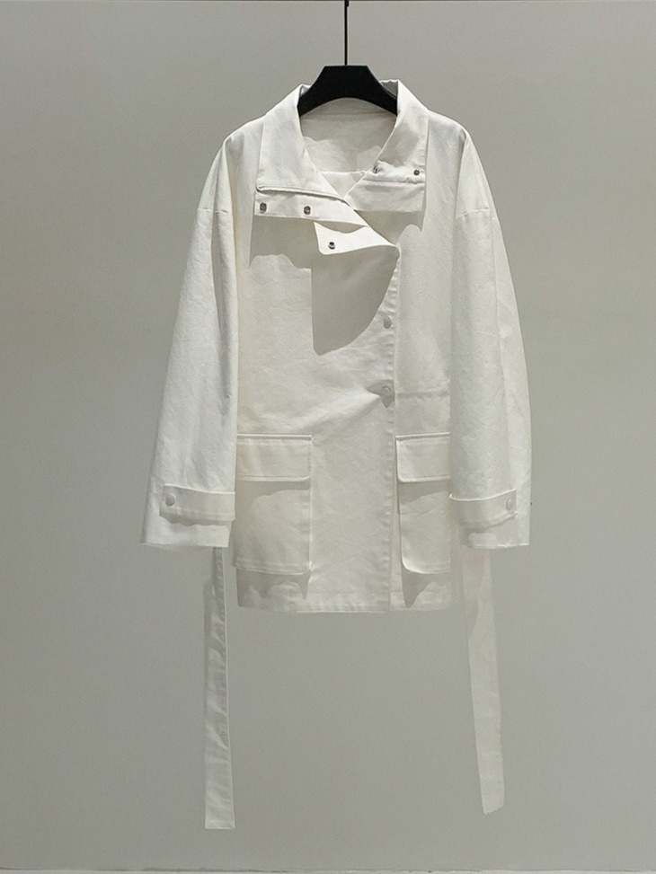 OVERSIZED STAND COLLAR COAT 2128