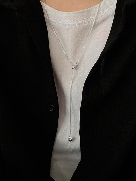 ハートドロップロングネックレス 2050