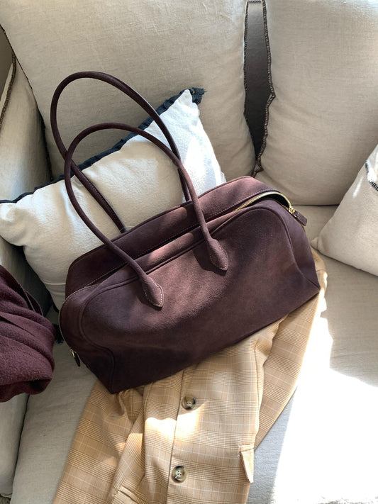 スエードソフトボストンバッグ 1752