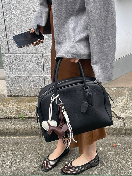 レザーミニボストンバッグ(キーチャーム付き) 2007