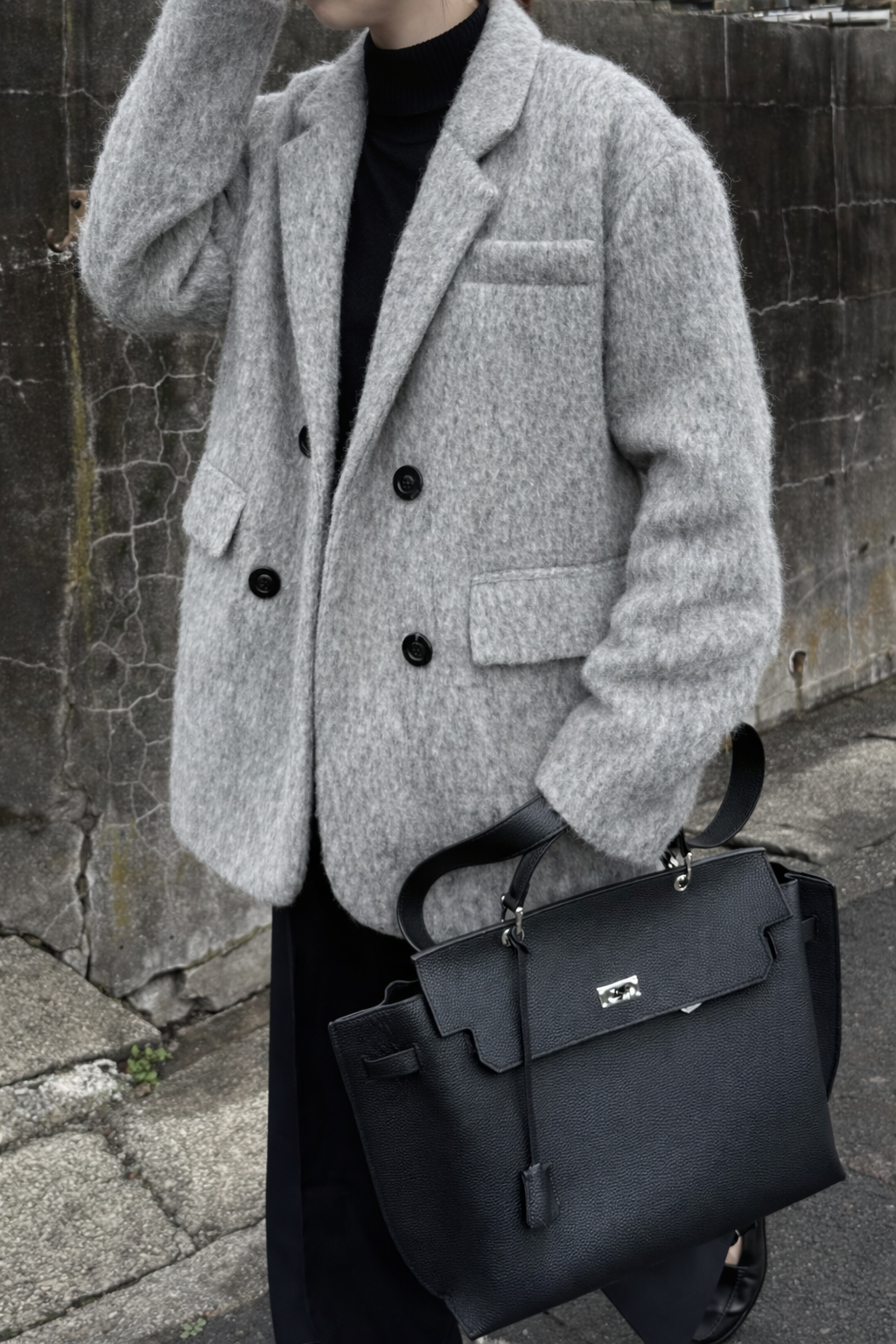 ミドル丈オーバーサイズシャギーコート 1227 – gypsophila