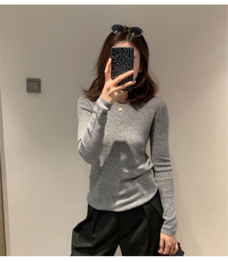 【再入荷】シースルーウールリブニット 1293