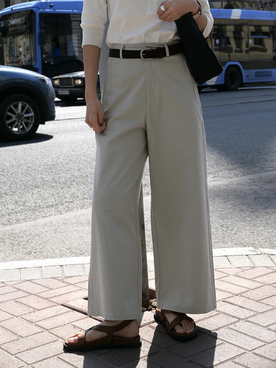 ハイウエストワイドチノパンツ 2174