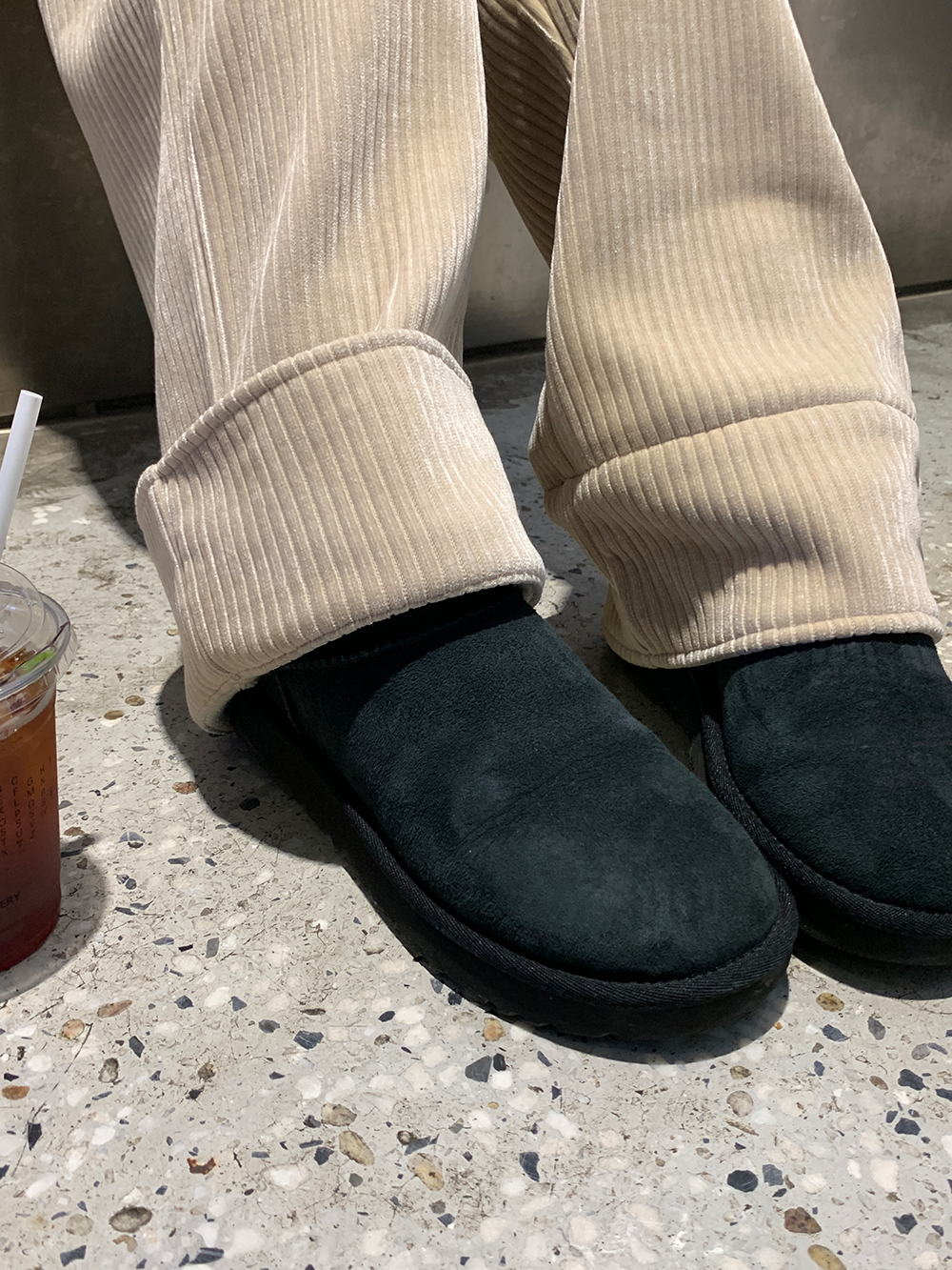 コーデュロイロールアップワイドパンツ 1237