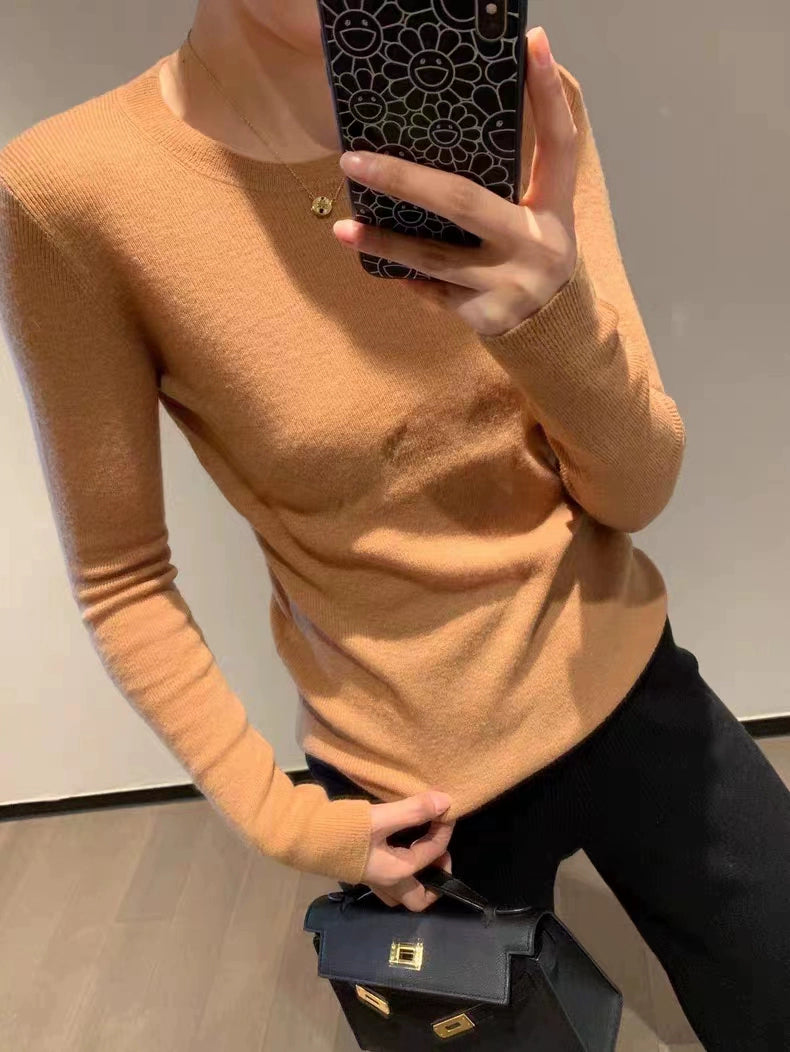 【再入荷】シースルーウールリブニット 1293