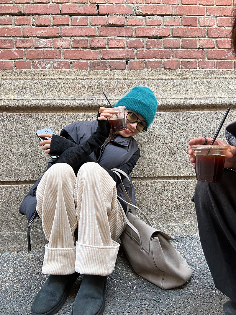 コーデュロイロールアップワイドパンツ 1237