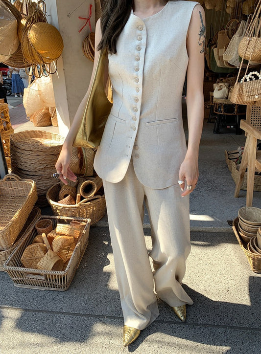 ノーカラーマニッシュベスト 1450