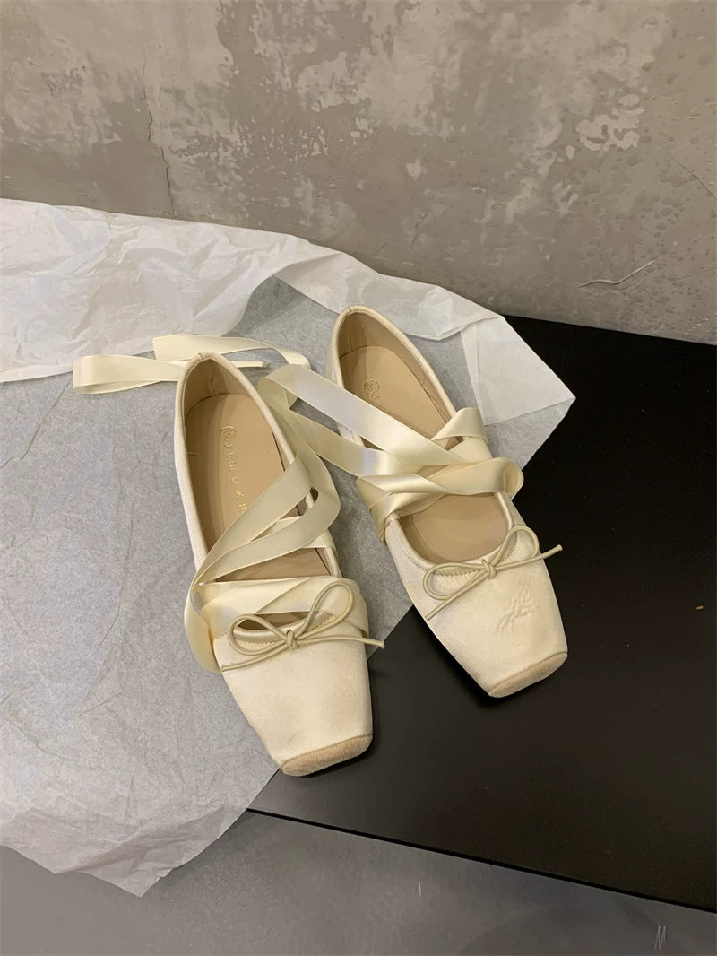 LACE-UP BALLET SHOES 2328